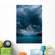 Fjord with Dark Clouds Wall Decal