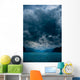 Fjord with Dark Clouds Wall Decal
