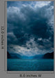 Fjord with Dark Clouds Wall Decal