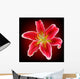 Vector Photo-realistic Red-white Lily Wall Decal