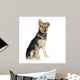 Dog Front White Wall Decal