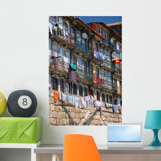 Riverside Houses Porto Portugal Wall Decal