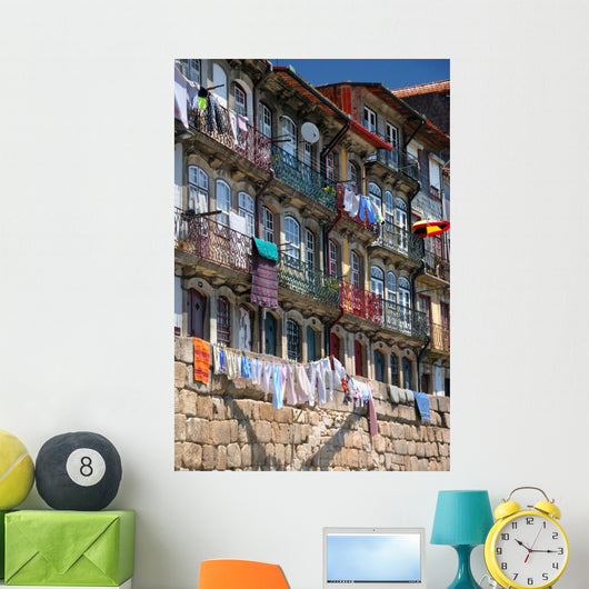 Riverside Houses Porto Portugal Wall Decal