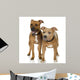 Couple Juvenile American Staffordshire Wall Decal