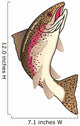 Trout Fish Wall Decal