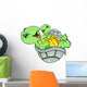 Mother And Baby Turtle Wall Decal