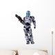 Astronaut Hero Wit Gun Wall Decal