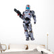 Astronaut Hero Wit Gun Wall Decal