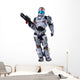 Astronaut Hero Wit Gun Wall Decal