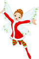 Fairy Christmas Elf Wall Decal