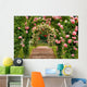 Staircase Rose Garden Wall Decal