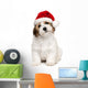 Cute Christmas Havanese Puppy Wall Decal