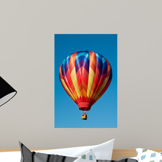 Ascending Colorful Hot Air Wall Decal
