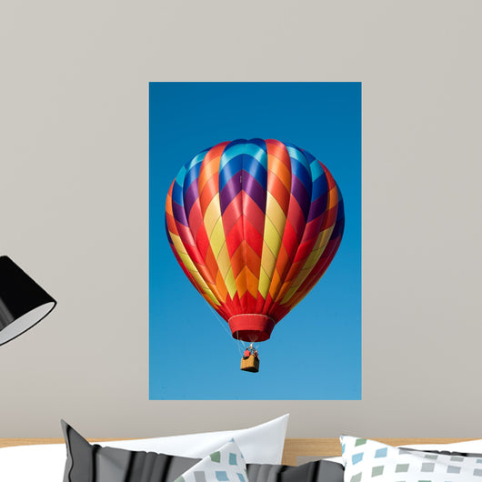 Ascending Colorful Hot Air Wall Decal