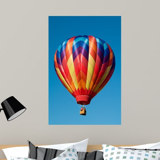 Ascending Colorful Hot Air Wall Decal