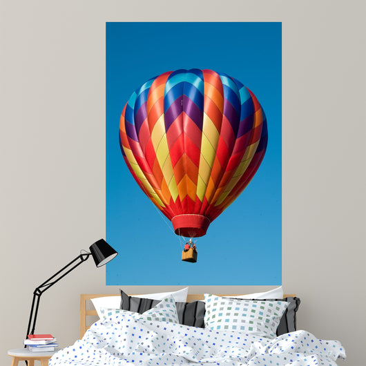 Ascending Colorful Hot Air Wall Decal