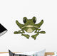 Big Green Frog Cartoon Wall Decal