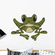 Big Green Frog Cartoon Wall Decal