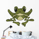 Big Green Frog Cartoon Wall Decal