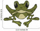 Big Green Frog Cartoon Wall Decal