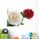 White And Red Roses Wall Decal