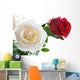 White And Red Roses Wall Decal