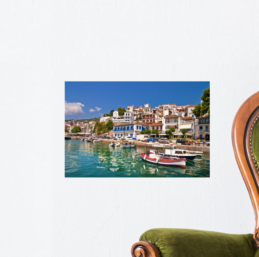 Pictorial Harbors Small Greek Wall Decal