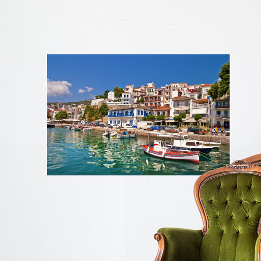 Pictorial Harbors Small Greek Wall Decal