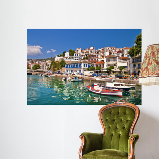 Pictorial Harbors Small Greek Wall Decal