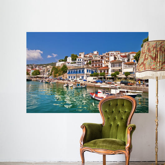 Pictorial Harbors Small Greek Wall Decal