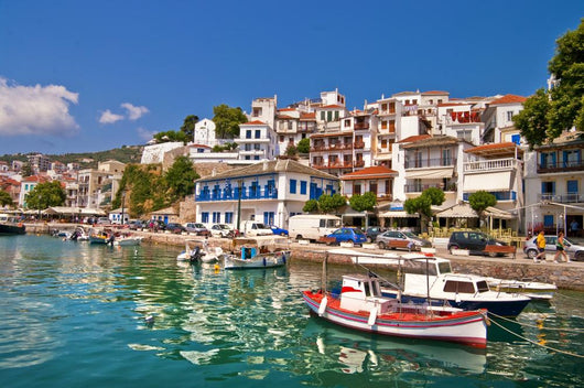 Pictorial Harbors Small Greek Wall Decal