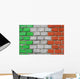 Brick Flag Italy Wall Decal