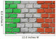 Brick Flag Italy Wall Decal