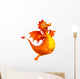 Cute Smiling Happy Orange Wall Decal