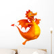 Cute Smiling Happy Orange Wall Decal
