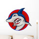 Shark Mascot Wall Decal