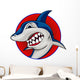 Shark Mascot Wall Decal