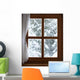 Window With Snow-Covered Trees Wall Decal