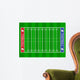 American Football Field with Sidelines Vector Wall Decal