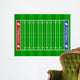 American Football Field with Sidelines Vector Wall Decal