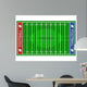 American Football Field Vector Wall Decal