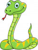 Funny Snake Cartoon Wall Decal