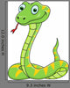 Funny Snake Cartoon Wall Decal
