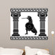Black Mythological Warrior Wall Decal
