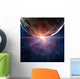 Orange Horizon Over Planet Wall Decal
