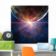 Orange Horizon Over Planet Wall Decal