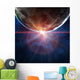 Orange Horizon Over Planet Wall Decal