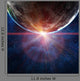 Orange Horizon Over Planet Wall Decal