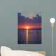 Crew Practice Lake Sunset Wall Decal