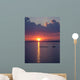 Crew Practice Lake Sunset Wall Decal